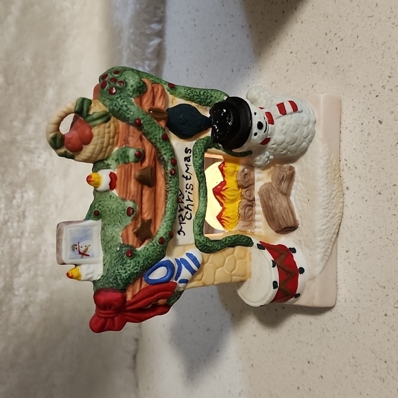 Vintage Porcelain Fireplace Candle holder - Picture 7 of 16